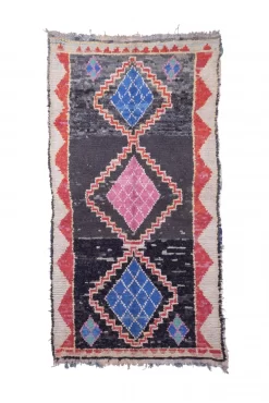 Marokkanische Berber Teppich Boucherouite 280 X 145 Cm