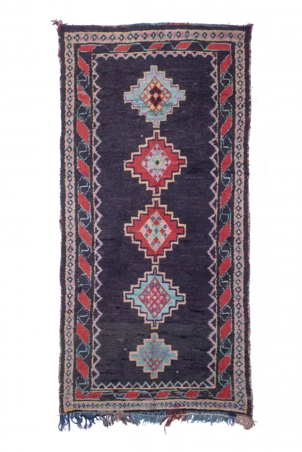 Marokkanische Berber Teppich Boucherouite 360 X 180 Cm 3 Marokkanische Berber Teppich Boucherouite 360 X 180 Cm