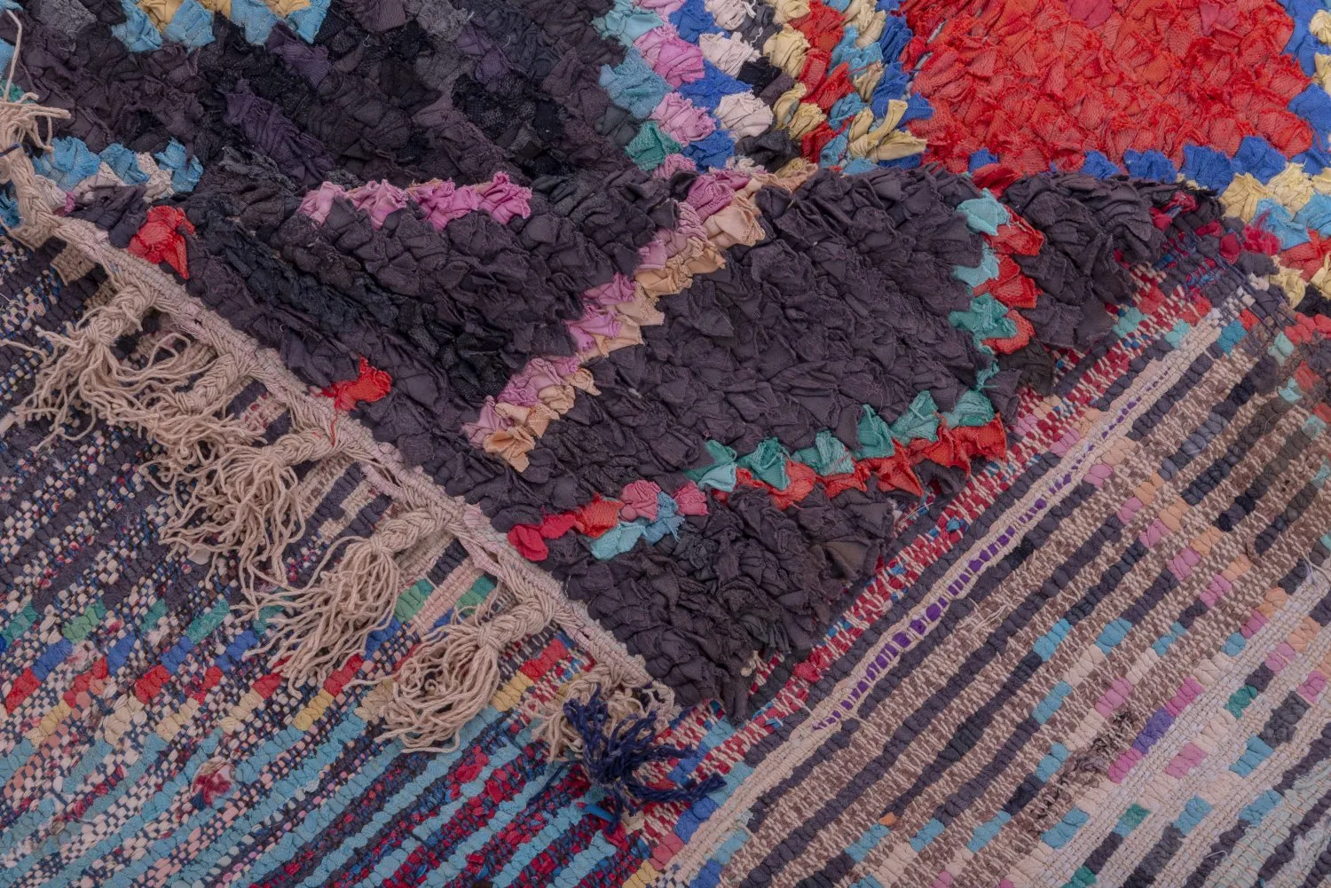 Marokkanische Berber Teppich Boucherouite 305 X 145 Cm 7 Marokkanische Berber Teppich Boucherouite 305 X 145 Cm – Bild 5