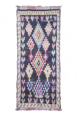 Marokkanischer Berber Teppich Boucherouite 320 X 140 Cm