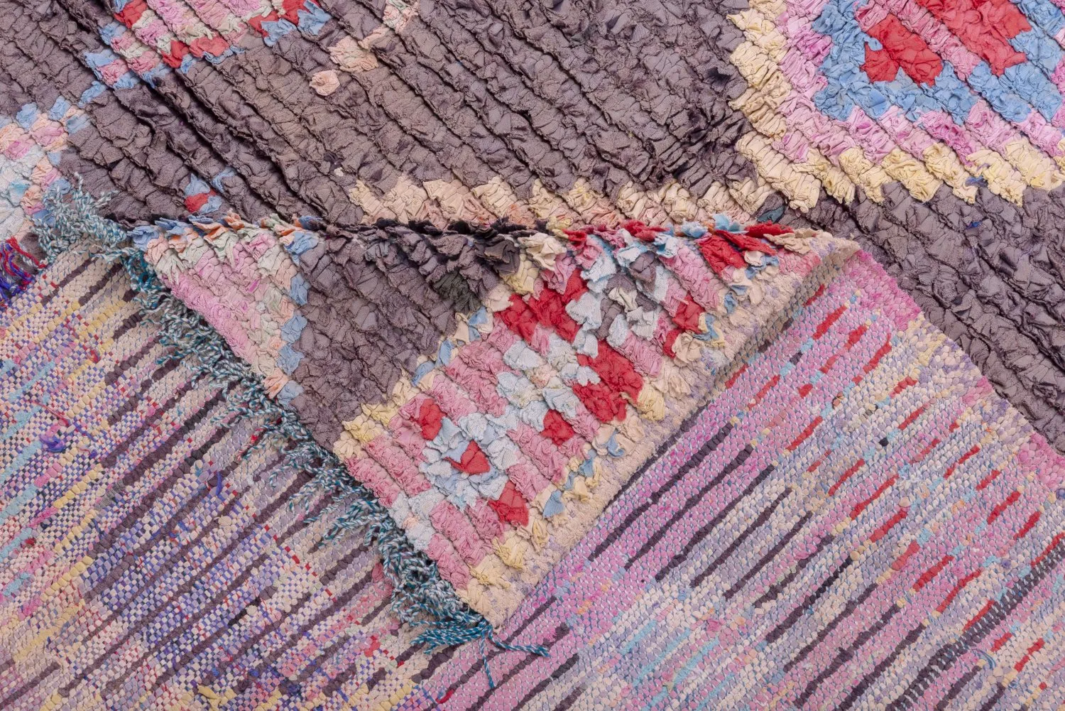 Marokkanischer Berber Teppich Boucherouite 265 X 125 Cm 7 Marokkanischer Berber Teppich Boucherouite 265 X 125 Cm – Bild 5