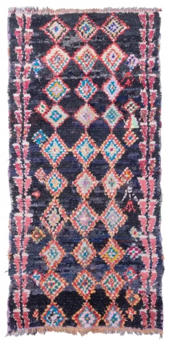 Marokkanische Berber Teppich Boucherouite 235 X 115 Cm