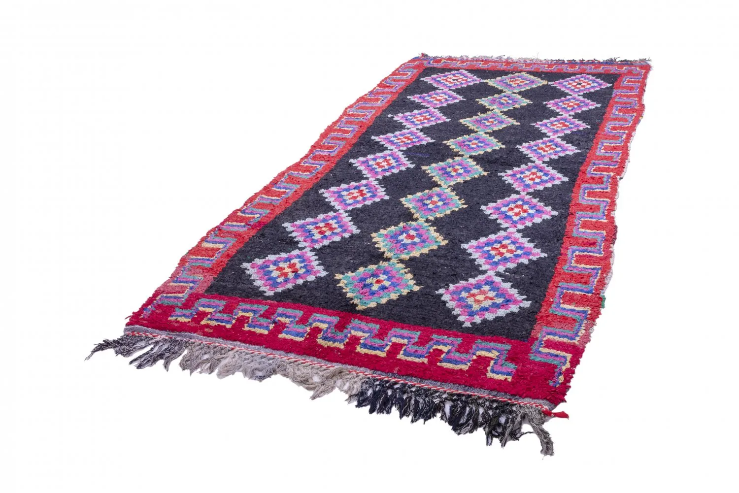 Marokkanischer Berber Teppich Boucherouite 305 X 155 Cm 3 Marokkanischer Berber Teppich Boucherouite 305 X 155 Cm – Bild 2