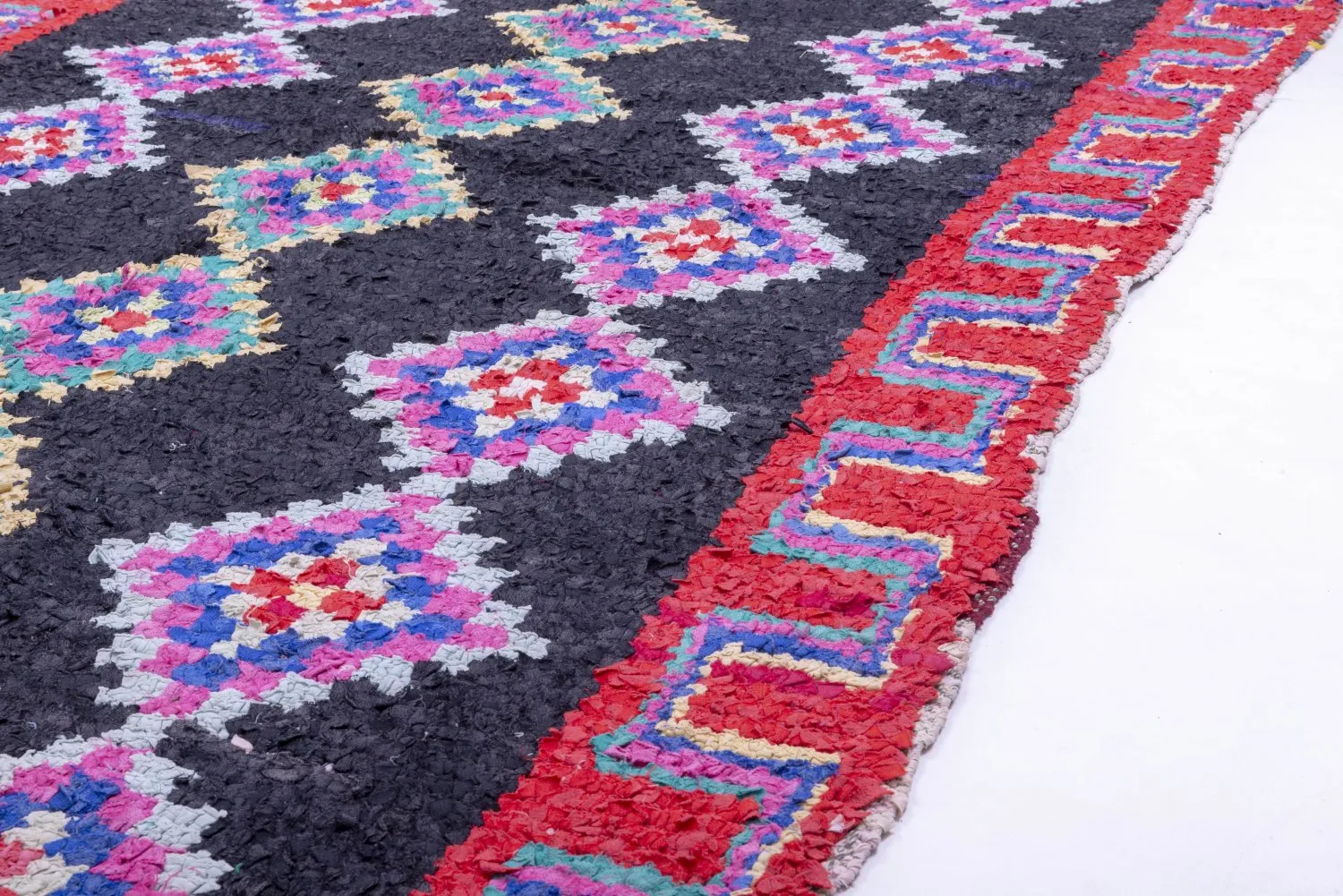 Marokkanischer Berber Teppich Boucherouite 305 X 155 Cm 4 Marokkanischer Berber Teppich Boucherouite 305 X 155 Cm – Bild 3