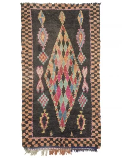 Marokkanischer Berber Teppich Boucherouite 250 X 135 Cm