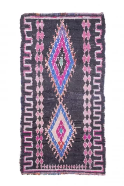 Marokkanischer Berber Teppich Boucherouite 265 X 140 Cm