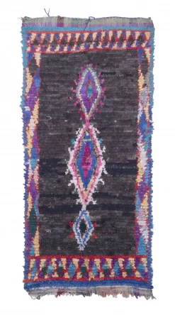 Marokkanische Berber Teppich Boucherouite 255 X 115 Cm