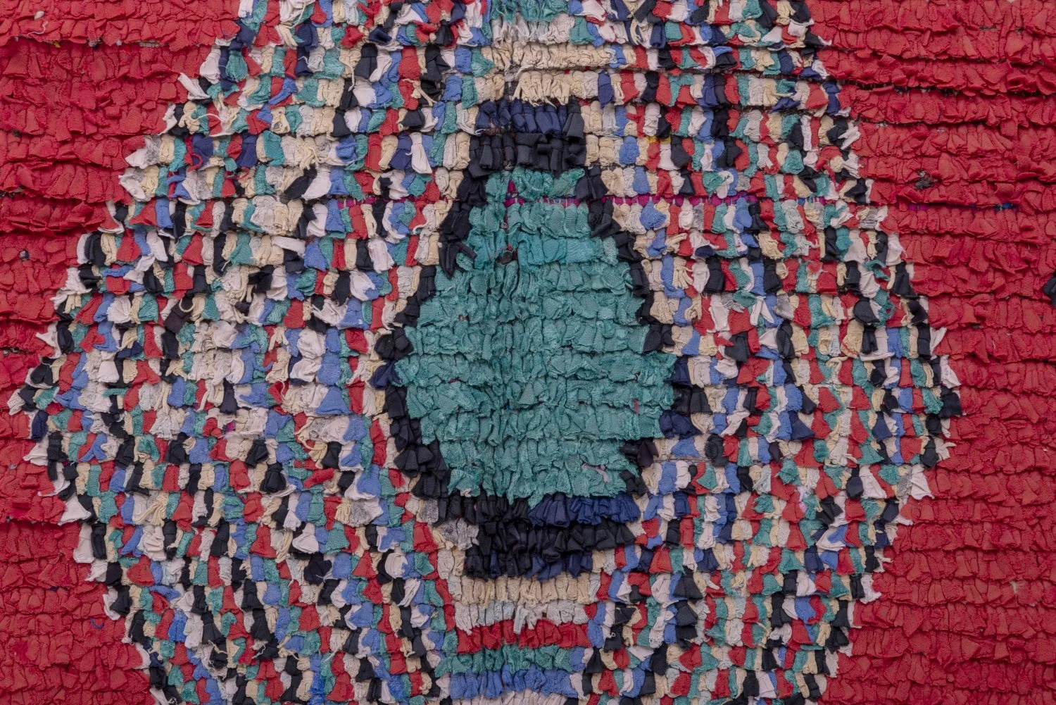 Marokkanische Berber Teppich Boucherouite 235 X 115 Cm 6 Marokkanische Berber Teppich Boucherouite 235 X 115 Cm – Bild 4