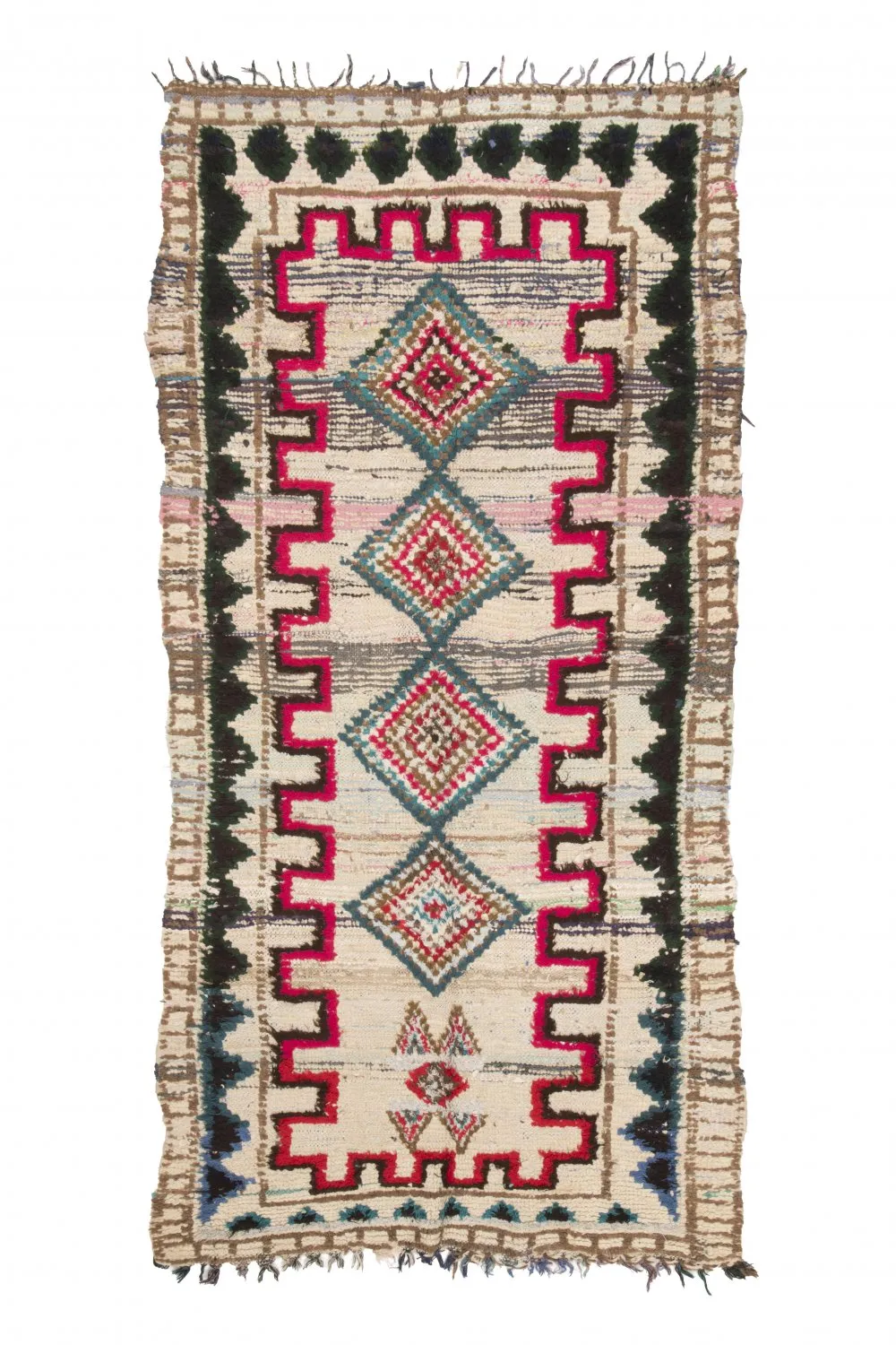 Marokkanischer Berber Teppich Boucherouite 275 X 135 Cm 3 Marokkanischer Berber Teppich Boucherouite 275 X 135 Cm