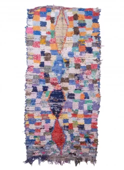 Marokkanische Berber Teppich Boucherouite 265 X 130 Cm