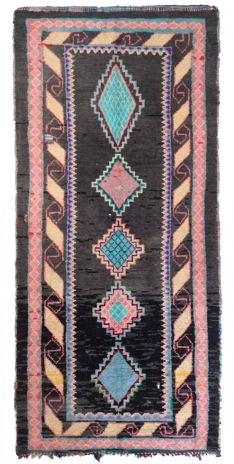 Marokkanische Berber Teppich Boucherouite 370 X 170 Cm 3 Marokkanische Berber Teppich Boucherouite 370 X 170 Cm