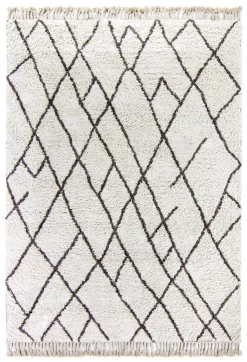 Baumwollteppich - Akira (weiß)