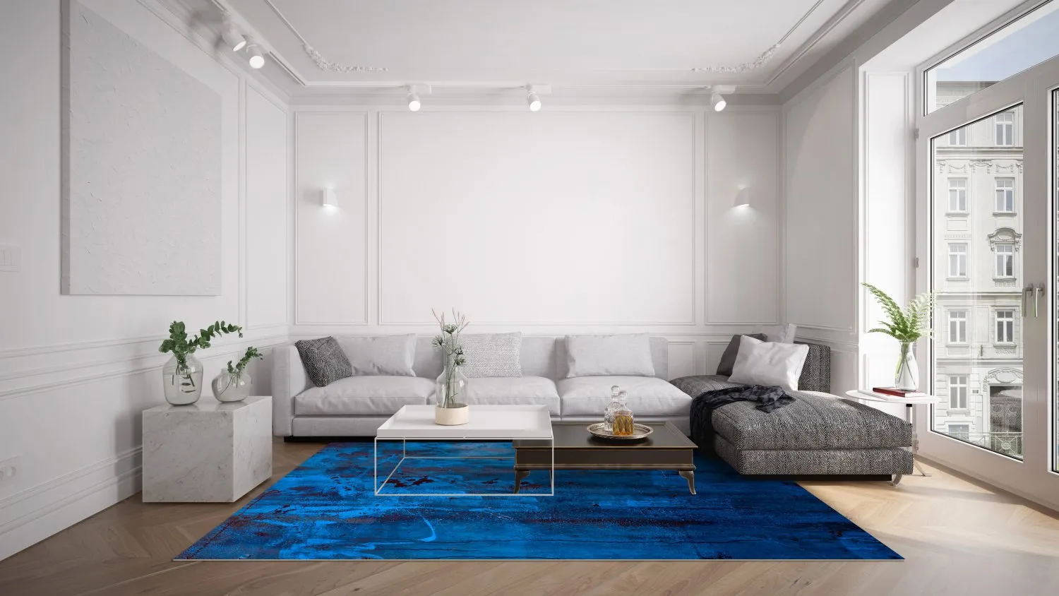 Wilton-Teppich - Aragon (blå) 5 Wilton-Teppich - Aragon (blå) – Bild 3