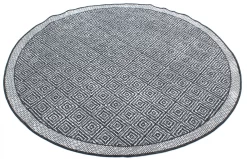 Rund Teppich - Monsaraz (schwarz) -Teppichgeschäft brussels weave 20.5323 night 02 matta carpet teppich 02rr.jpg