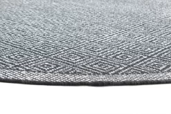 Rund Teppich - Monsaraz (schwarz) -Teppichgeschäft brussels weave 20.5323 night 02 matta carpet teppich 03rr.jpg