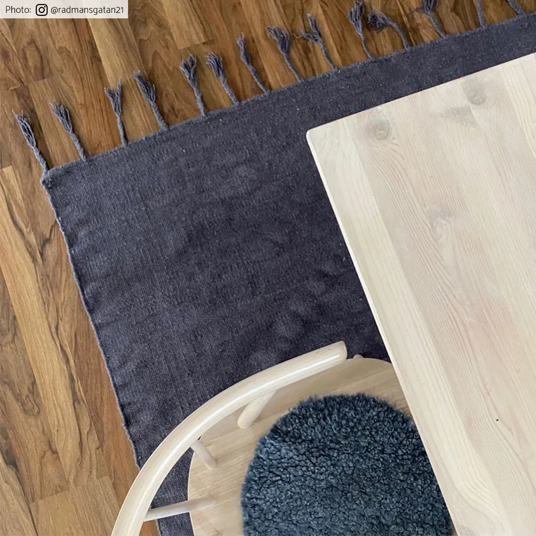 Wollteppich - Malana (anthrazit) 5 Wollteppich - Malana (anthrazit) – Bild 3