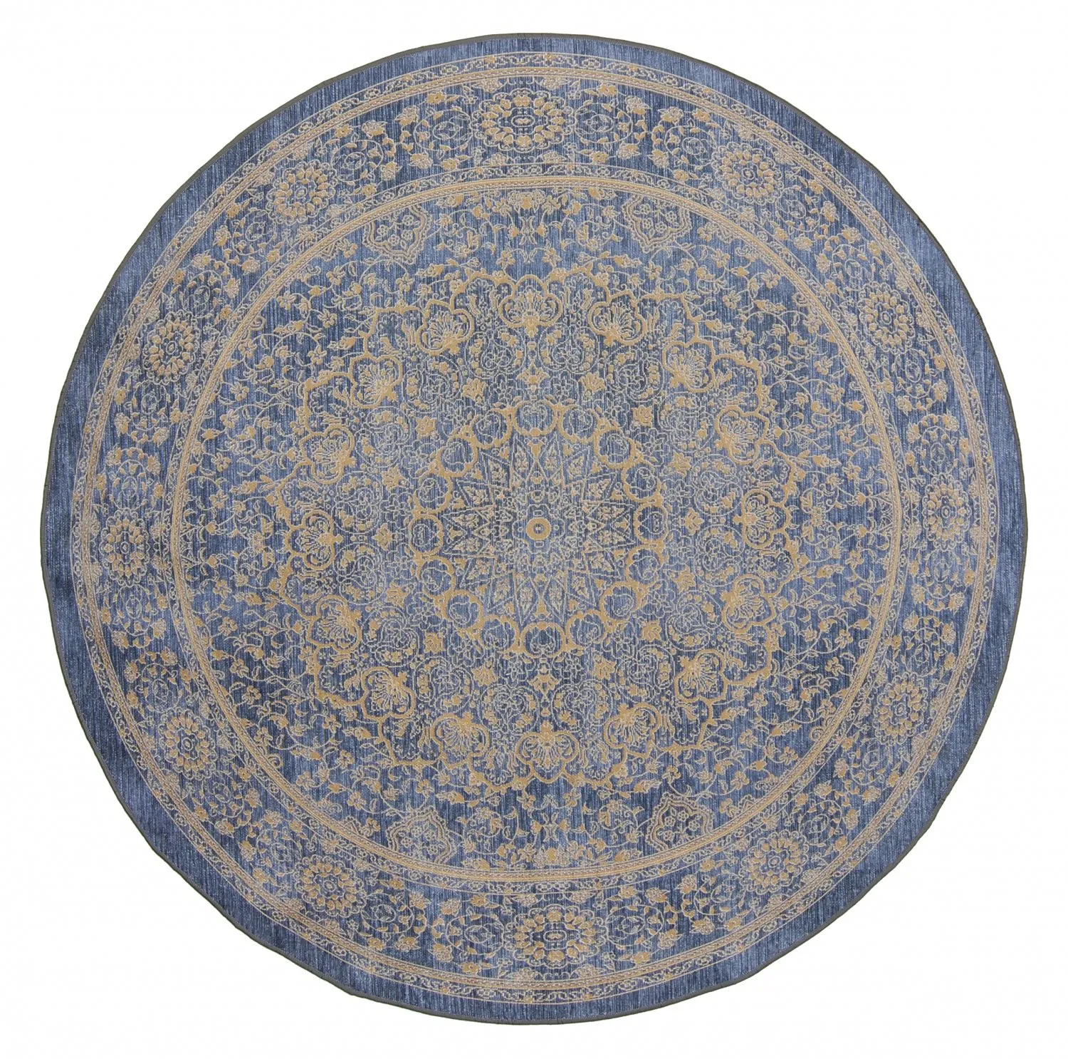 Rund Teppich - Vinadio (braun/gold) 3 Rund Teppich - Vinadio (braun/gold)