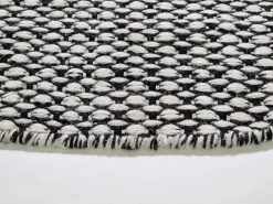 Runde Teppiche - Delly (schwarz/weiß) -Teppichgeschäft delly black white round ullmatta wool carpet wollteppichen 2 01copy2.jpg