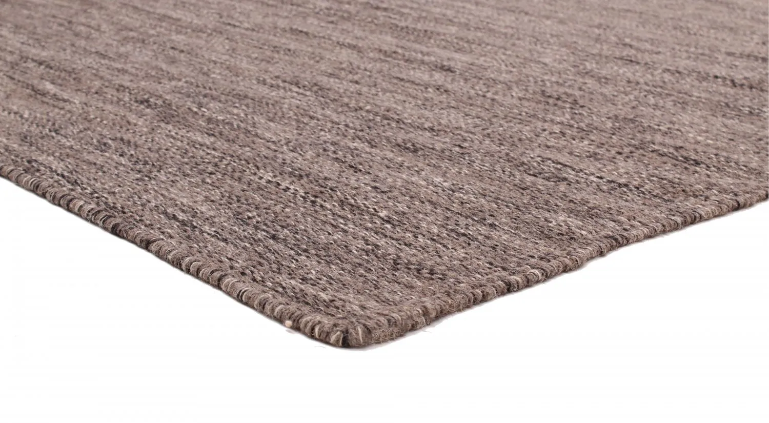 Wollteppich - Dhurry (anthrazit) 5 Wollteppich - Dhurry (anthrazit) – Bild 3