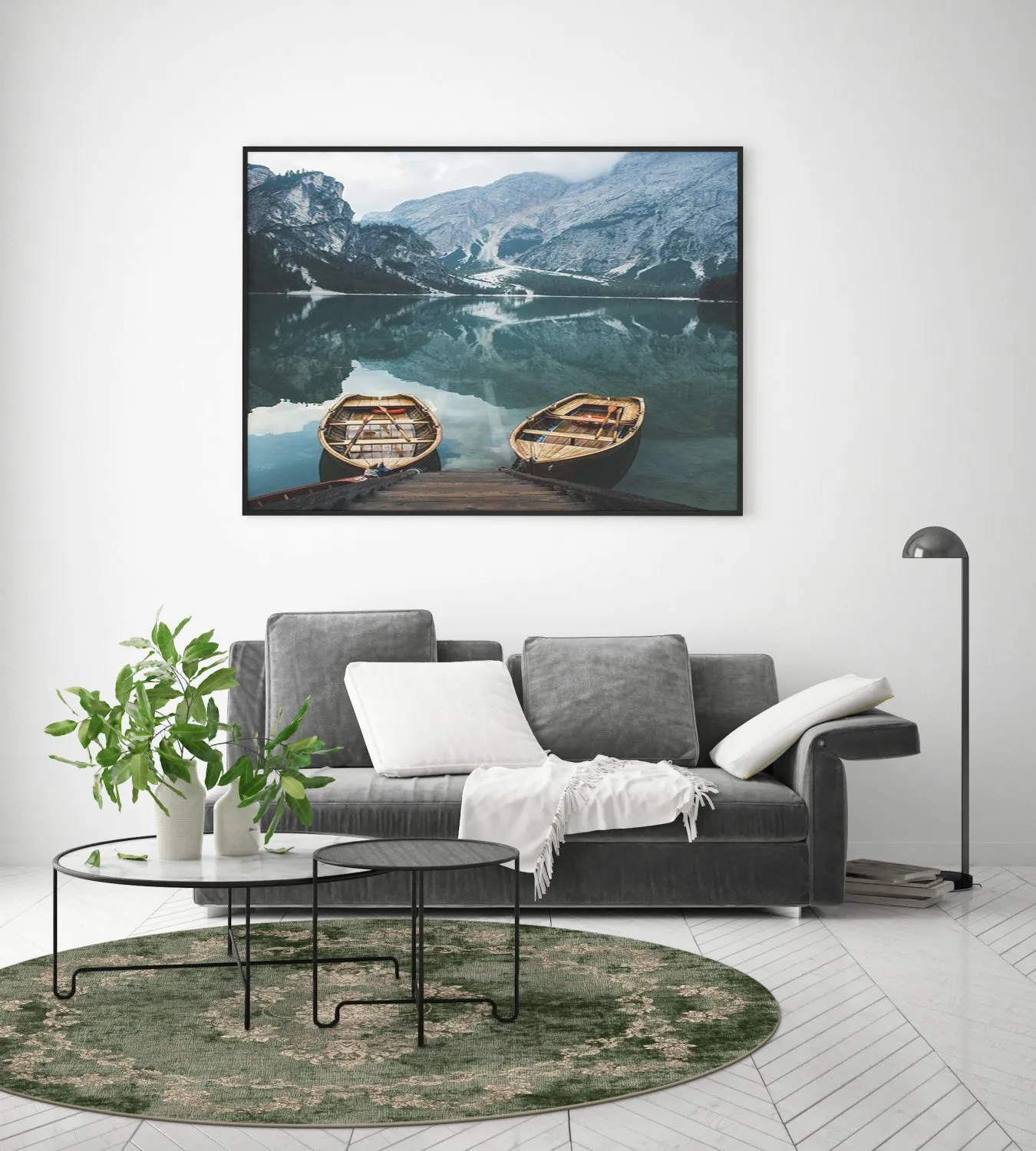 Rund Teppich - Taknis (grün) 6 Rund Teppich - Taknis (grün) – Bild 4