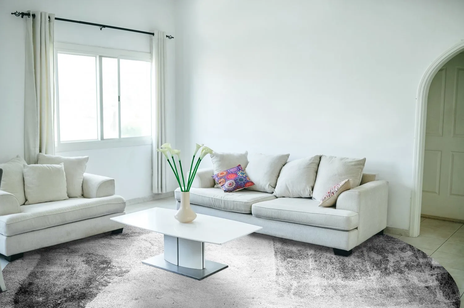 Rund Teppich - Esperia (grau) 7 Rund Teppich - Esperia (grau) – Bild 5