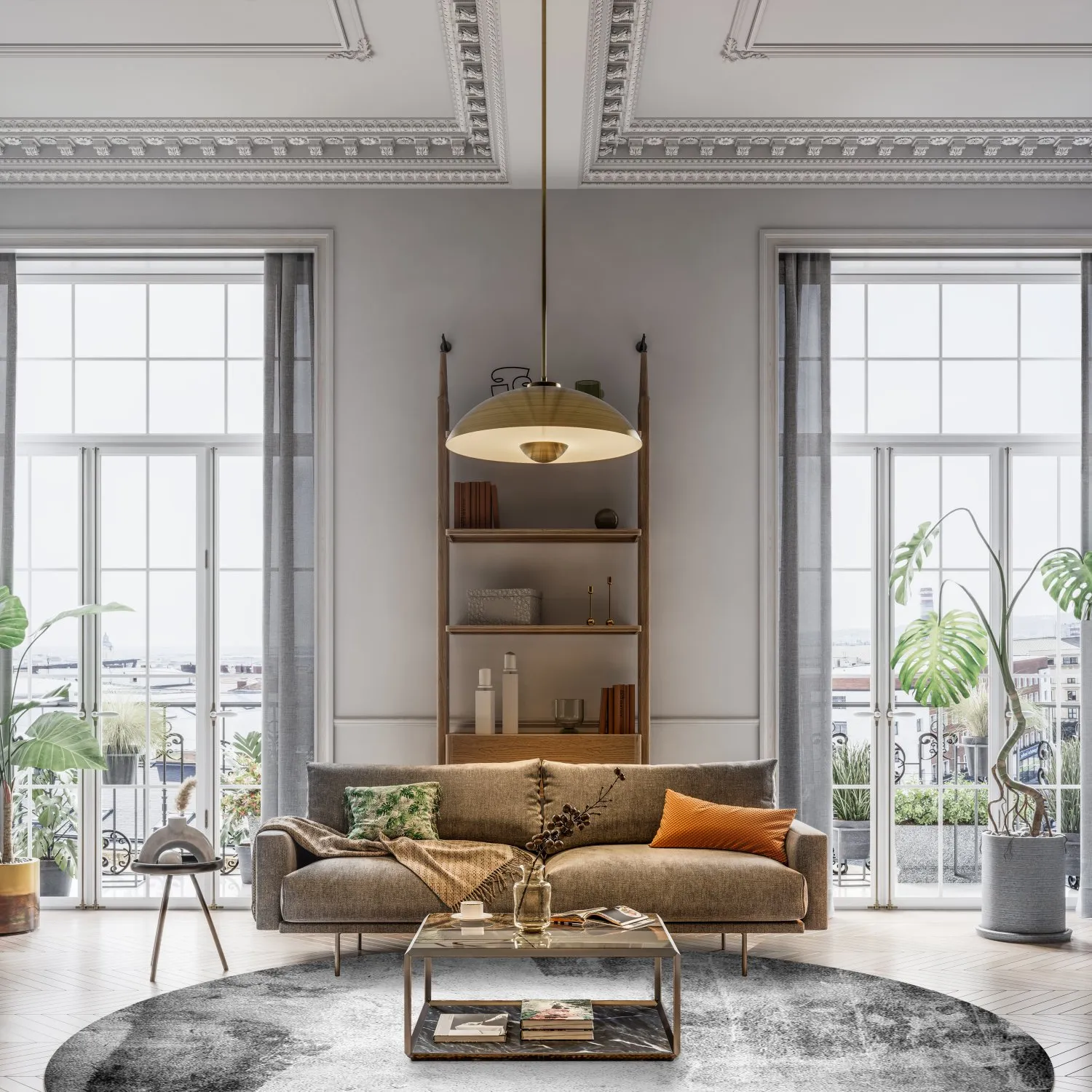 Rund Teppich - Esperia (grau) 6 Rund Teppich - Esperia (grau) – Bild 4