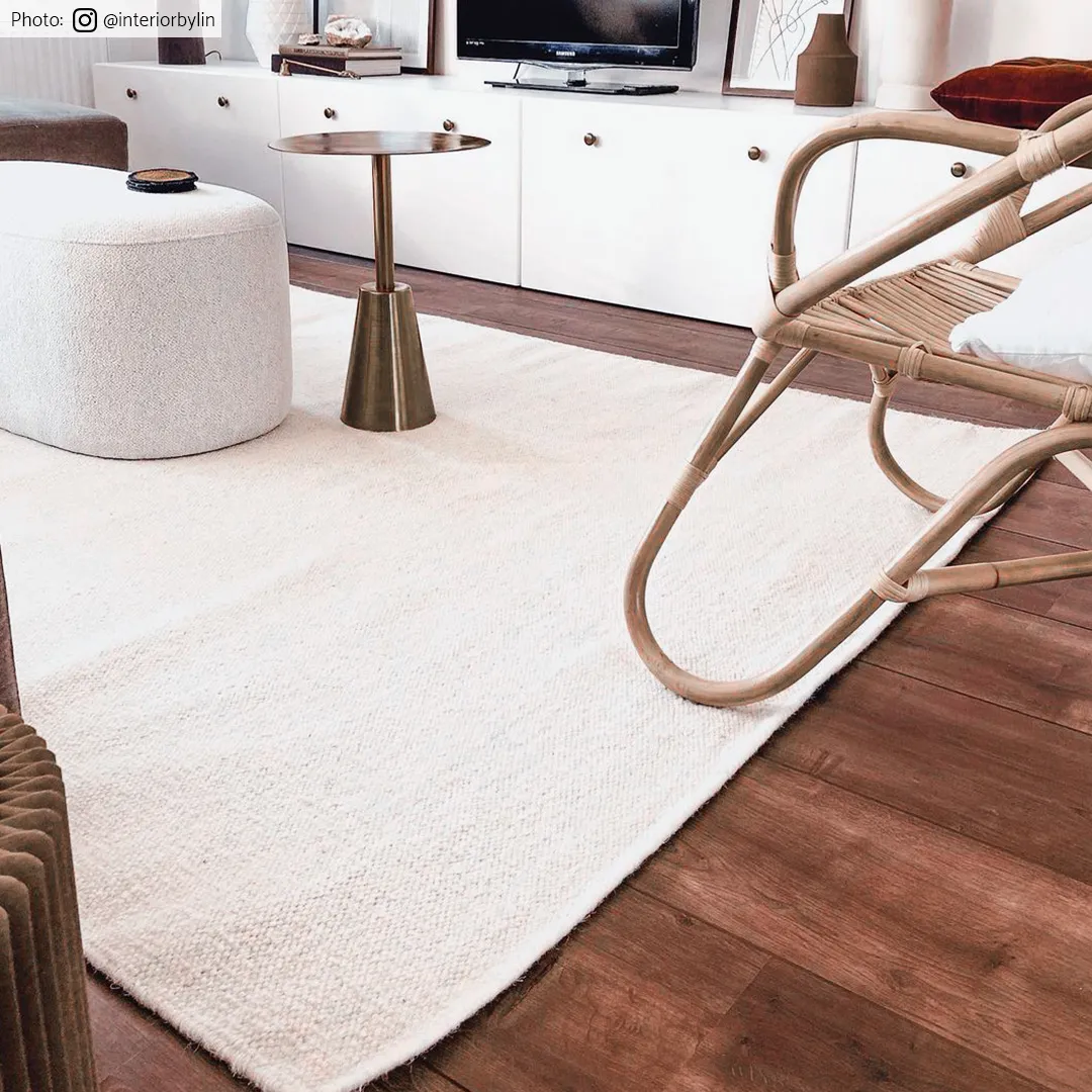 Wollteppich - Hamilton (weiß) 9 Wollteppich - Hamilton (weiß) – Bild 7