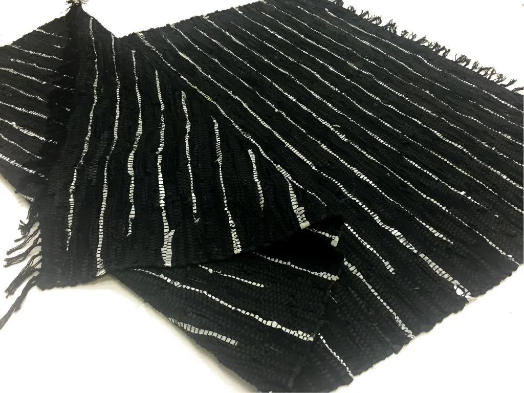 Flickenteppich - Nordal Design (schwarz - 100 % Leder) 9 Flickenteppich - Nordal Design (schwarz - 100 % Leder) – Bild 7