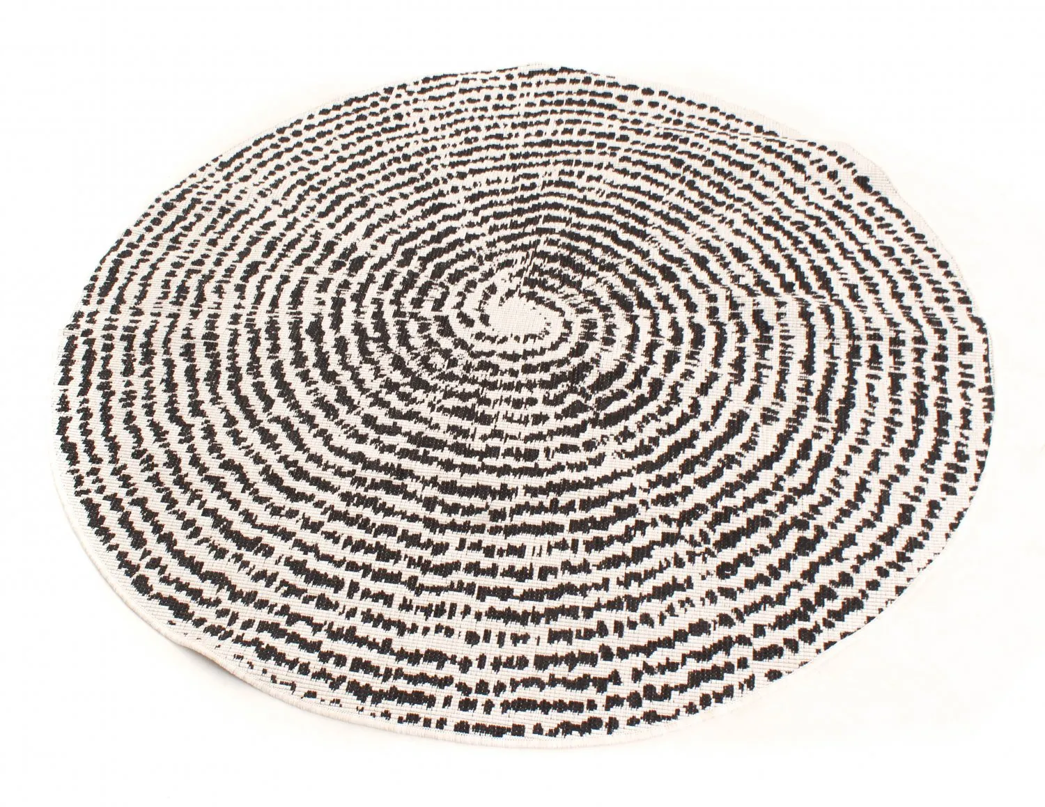 Rund Teppich - Brussels Swirl (schwarz) 4 Rund Teppich - Brussels Swirl (schwarz) – Bild 2