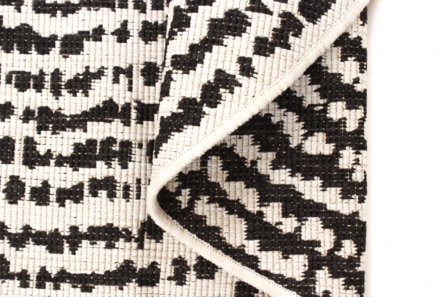 Rund Teppich - Brussels Swirl (schwarz) 6 Rund Teppich - Brussels Swirl (schwarz) – Bild 4