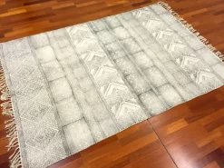 Flickenteppich - Rabat (schwarz/grau/weiß)