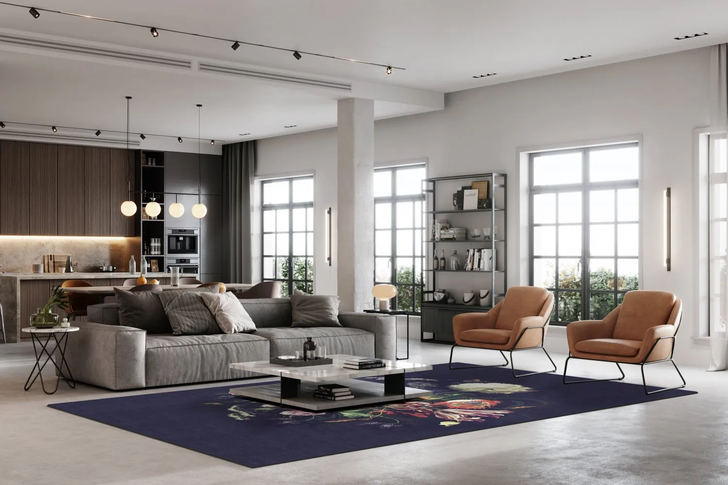 Wilton-Teppich - Rich Flowers (multi) – Bild 3