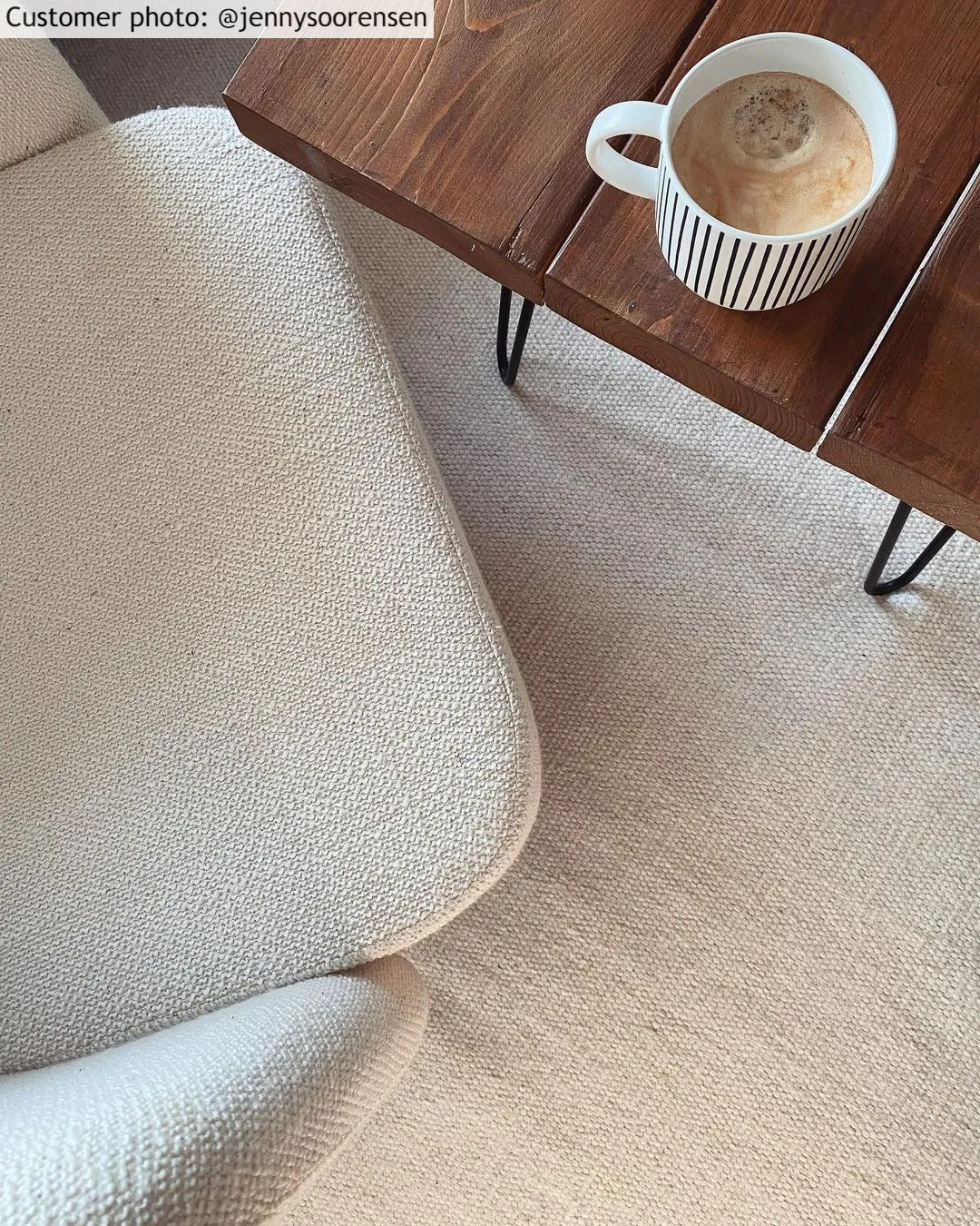 Wollteppich - Hamilton (weiß) 14 Wollteppich - Hamilton (weiß) – Bild 12