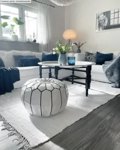 Flickenteppich - Silje (weiß) -Teppichgeschäft malinhomelifesprofilbild siljevitochpuffvitsvart.jpg