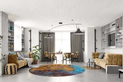 Rund Teppich - Loule (multi) -Teppichgeschäft multi5a .jpg 2