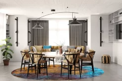 Rund Teppich - Loule (multi) -Teppichgeschäft multi5a .jpg 3