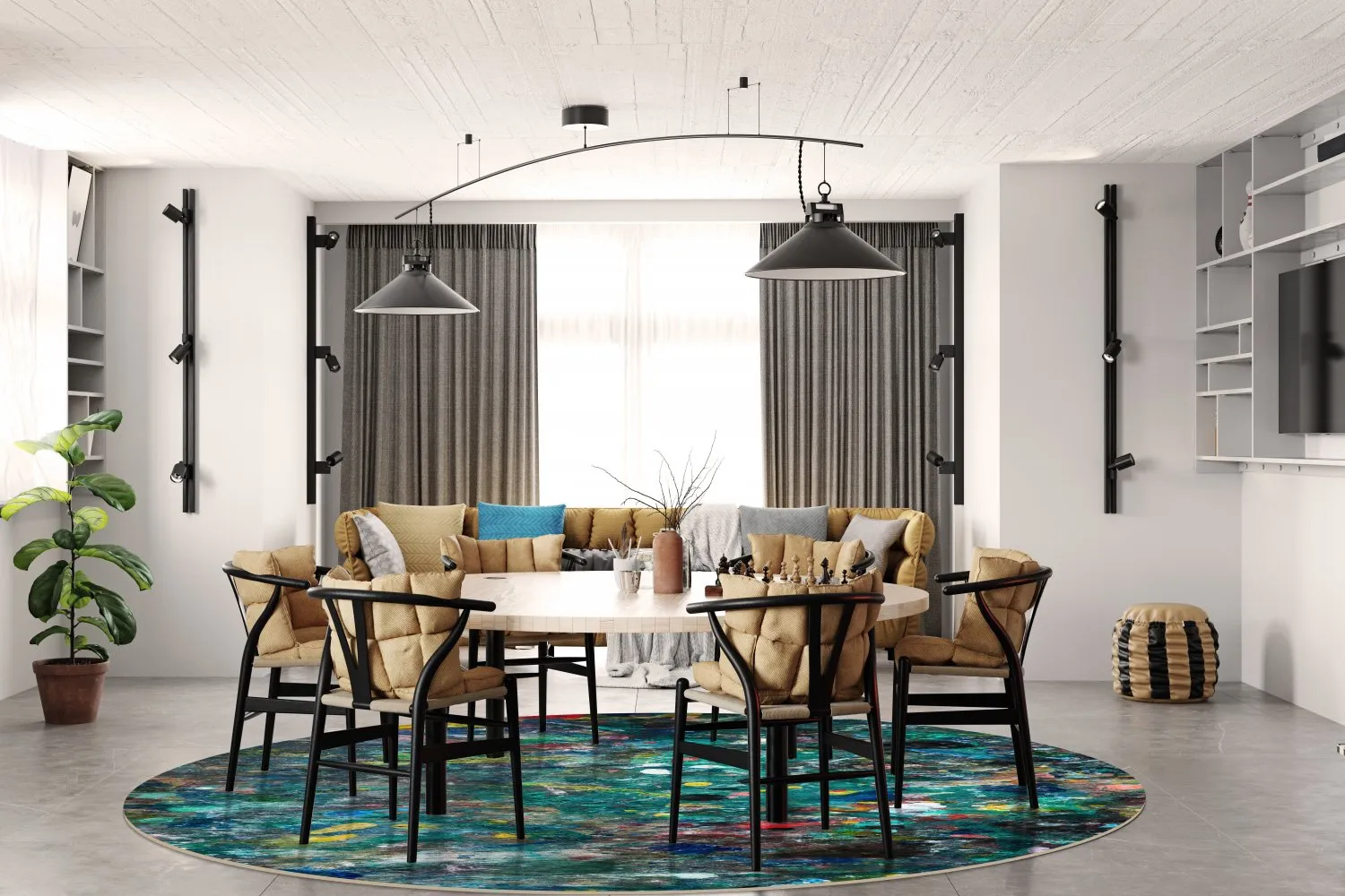 Rund Teppich - Umbria (multi) 5 Rund Teppich - Umbria (multi) – Bild 3