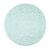 Runde Teppiche - Pastell (Türkis) -Teppichgeschäft new pastellshaggy 300 softturkis rund hoch.jpg