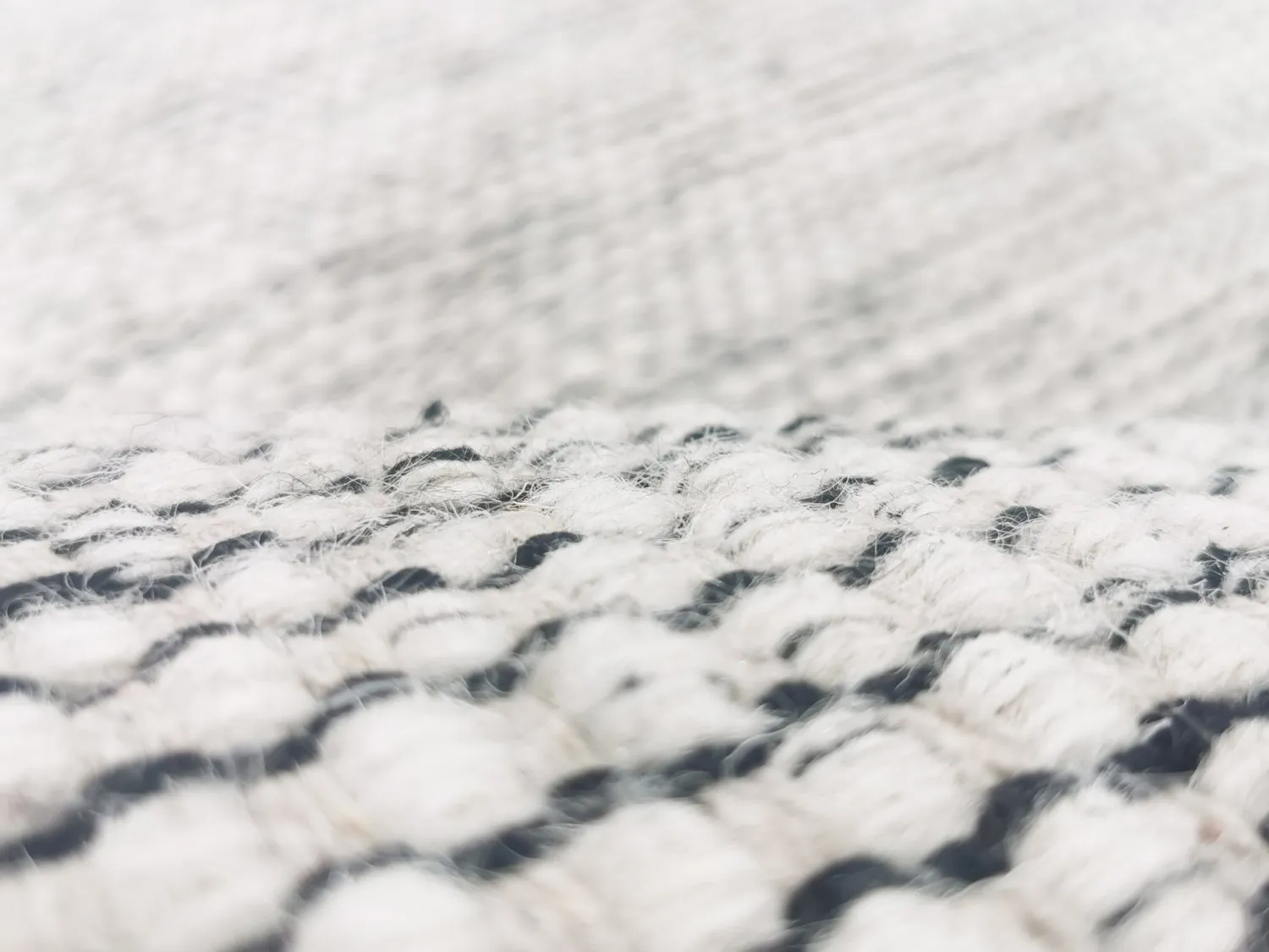 Runde Teppiche - Otago (schwarz/weiß) 4 Runde Teppiche - Otago (schwarz/weiß) – Bild 2