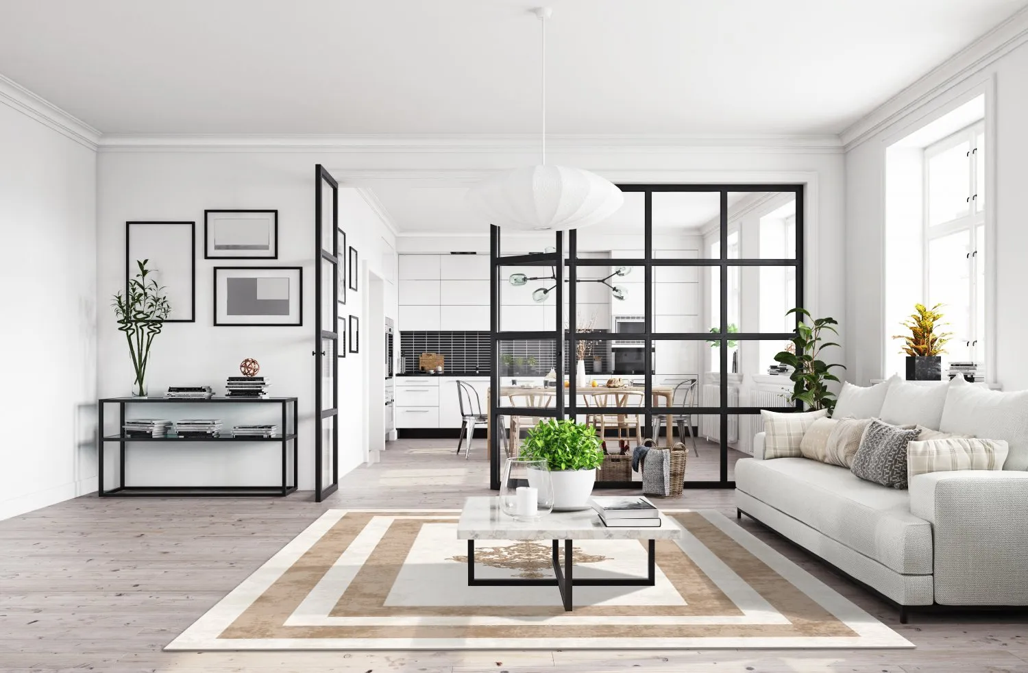 Wilton-Teppich - Soros (beige/weiß 4 Wilton-Teppich - Soros (beige/weiß – Bild 2