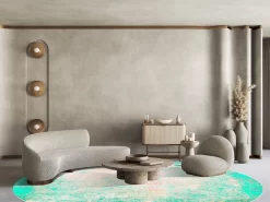 Rund Teppich - Meru (turkos) -Teppichgeschäft turkos10b .jpg