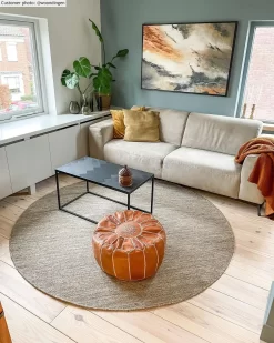 Runde Teppiche - Dhurry (beige) 9 Runde Teppiche - Dhurry (beige) -Teppichgeschäft xxwoondingendhurrybeige1.jpg